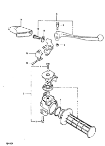 PE400 Rh handle grip