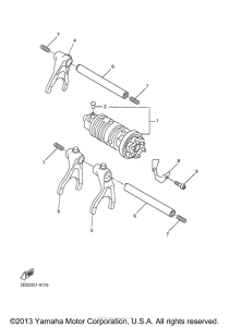 YZF-R6 Копирный вал