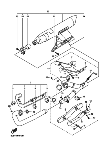 XVS1300A Выхлоп