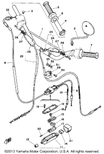 DT125H Handlebar-cable