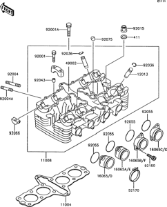 Z750 Головка цилиндров