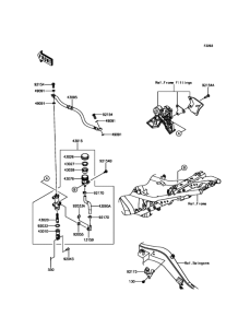 EX650 Задний торм цилиндр