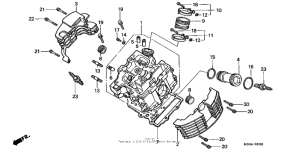 VT1100C3 Головка цилиндров передняя