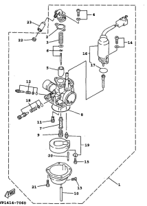 YW100E Карбюратор