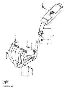 FZR600R Выхлопная система