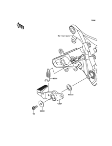 EX650 Педаль тормоза