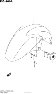 UH200 Front Fender (Uh200Al5 P28)