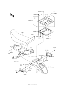 KL650 Сиденье