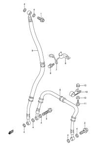 GSX-R1100 Передние тормозные трубки