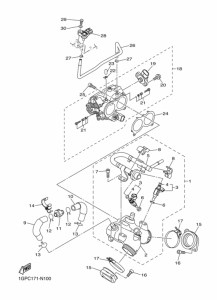 XVS1300CU Масляный насос