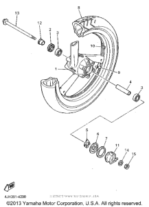 YZF600RGC Переднее колесо