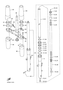 XVZ1300A Передняя вилка