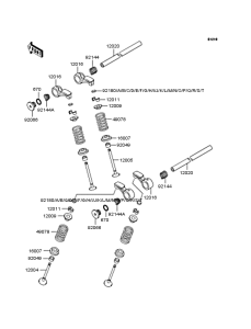 ZX400 Rocker arms / valves