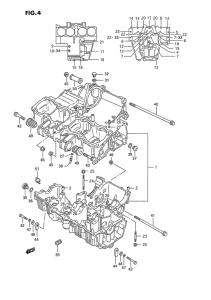 GSX1100 Картер двигателя
