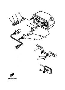 TDM850 TDM850D Taillight unit ass`y