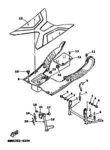 XC125 Stand. footrest