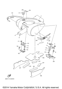 XV1900CT Топливный бак
