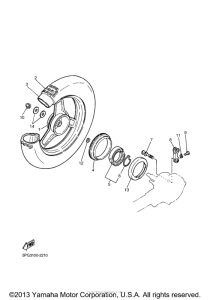PW50Y Переднее колесо