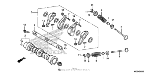 NC700X Распределительный вал и клапана