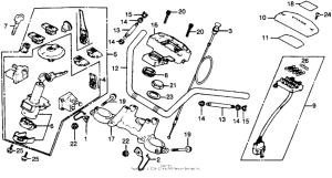 GL500I Handlebar + top bridge