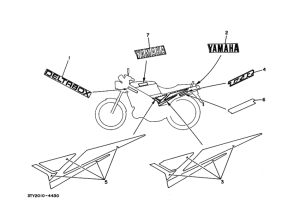 TZR125 ｸﾞﾗﾌｲﾂｸ. ｴﾝﾌﾞﾚﾑ