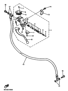 FZR1000 FZR1000W Передний тормозной цилиндр