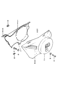 TS50 Обтекатель задний