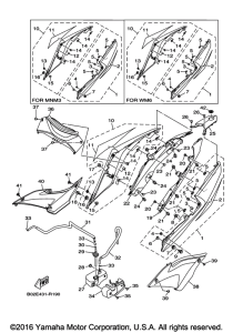 YZFR3GL Боковые обтекатели