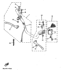 RX100 Handle switch. lever