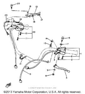 XS650SH Рулевые переключатели
