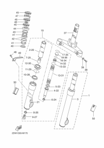CW50E Вилка передней оси