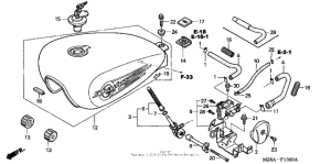 VT600CD Топливный бак