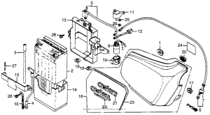 CM400 Right side cover
