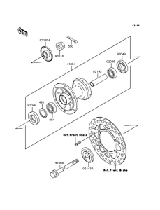  Переднее колесо
