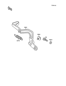  Педаль тормоза