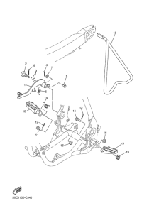 YZ250F Stand & footrest