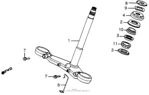 VF1000F Траверса нижняя