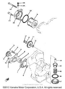XT250H Масляный насос