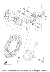 WR25XYB Передний суппорт