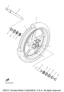 YZF-R1 Переднее колесо
