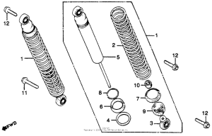 CR125R Rear shock absorber 79