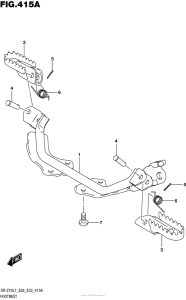 DR-Z70 Подножки
