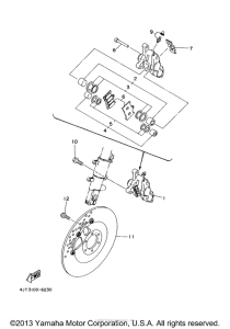 TZ125M Передний суппорт