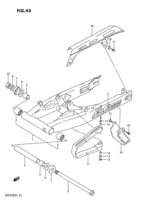 DR650 Маятник задний