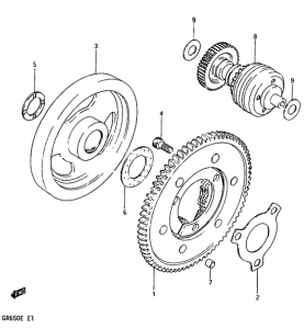 GR650 Муфта стартера