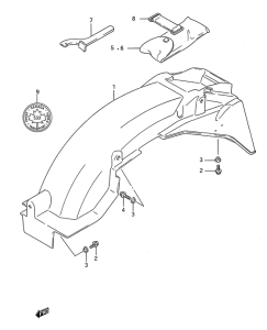 GSX750 Заднее крыло