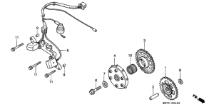 VFR750R Pulse generator /  starting clutch