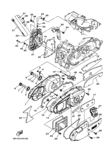 CP250 Crankcase cover ass`y  (v