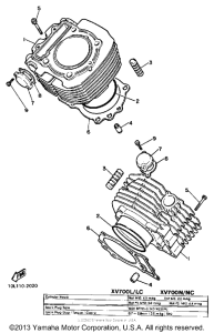 XV700LC Цилиндры