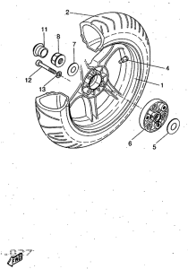 YQ50 Переднее колесо